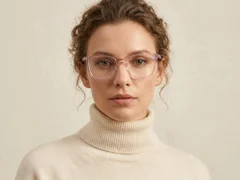 BS2425-1430_Pink_Rectangular_Acetate_Glasses_corner-tryon_female