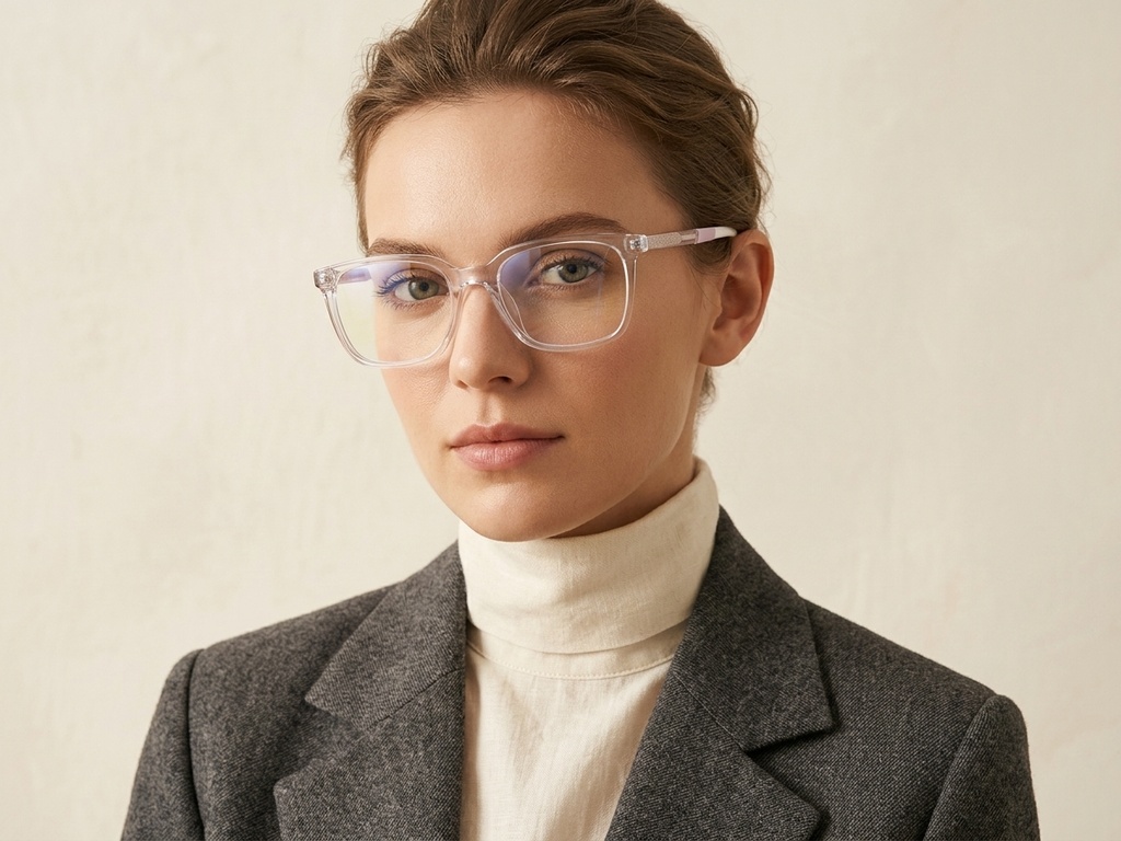 BS2425-1432_Transparent_Rectangular_Acetate_Glasses_corner-tryon_female