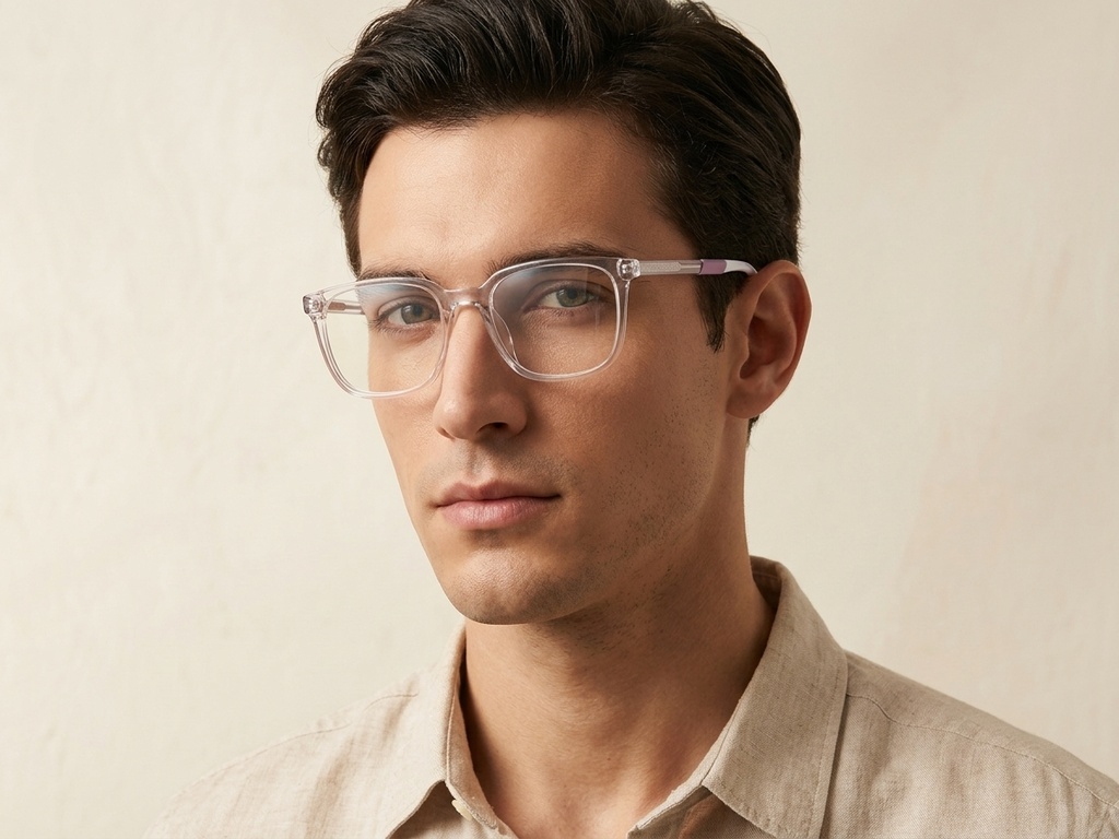 BS2425-1432_Transparent_Rectangular_Acetate_Glasses_corner-tryon_male