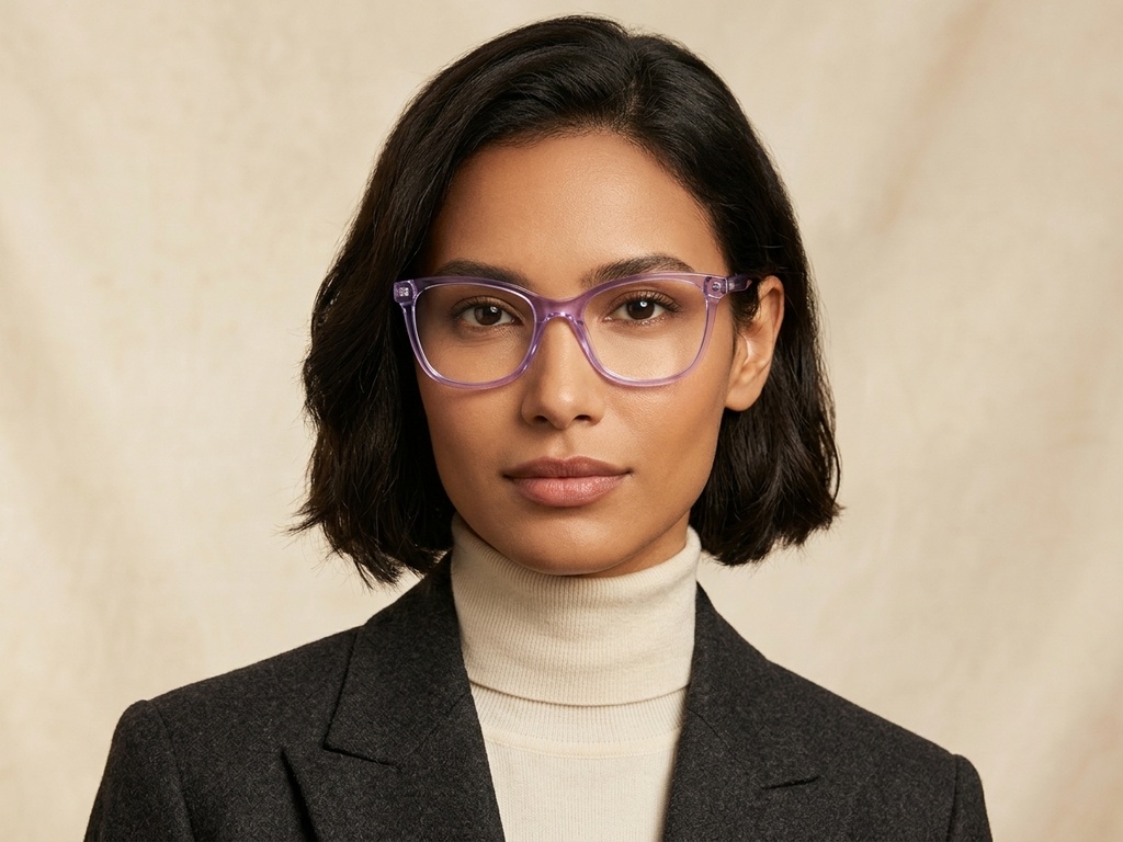 BS2425-1447_Purple_Butterfly_Acetate_Glasses_corner-tryon_female