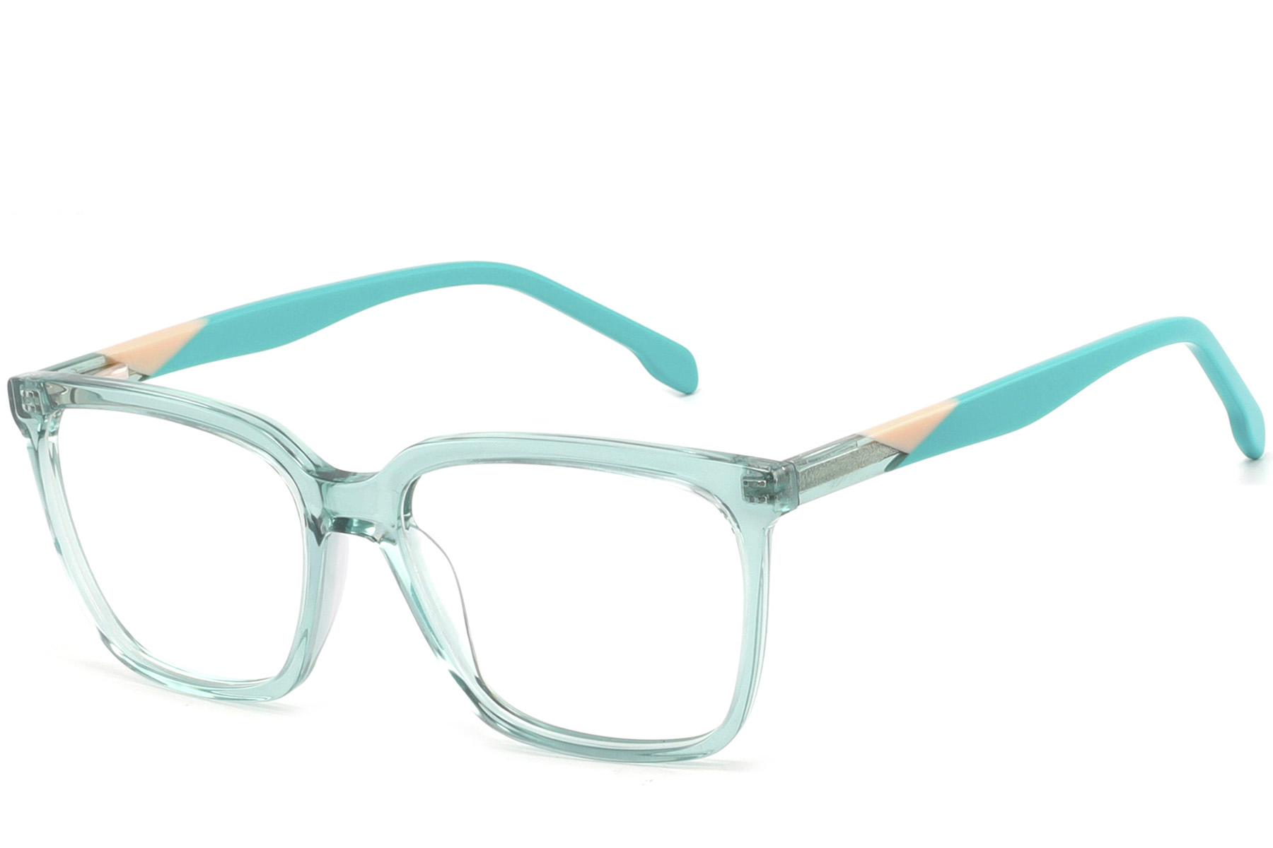 BS2425-1450_Green_Rectangular_Acetate_Glasses_corner