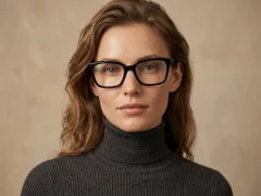 BS2425-1479_Black_Rectangular_Acetate_Glasses_corner-tryon_female