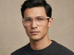 BS2425-1481_Pink_Rectangular_Acetate_Glasses_corner-tryon_male