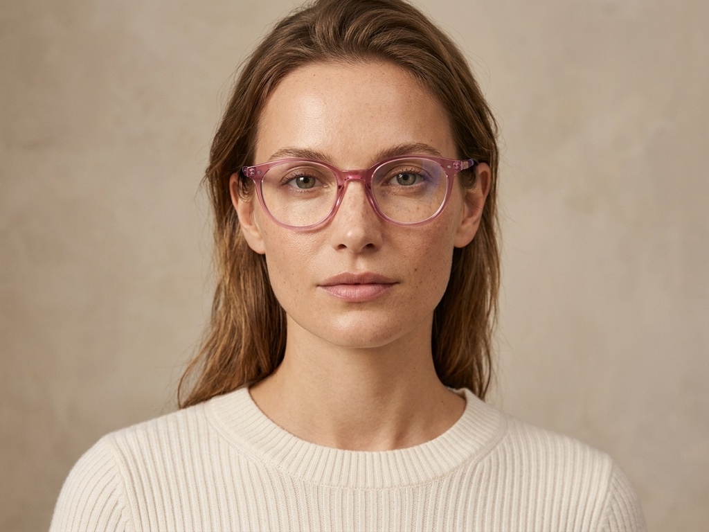 BS2425-1492_Pink_Oval_Acetate_Glasses_corner-tryon_female