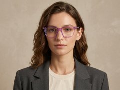 BS2425-1500_Purple_Rectangular_Acetate_Glasses_corner-tryon_female