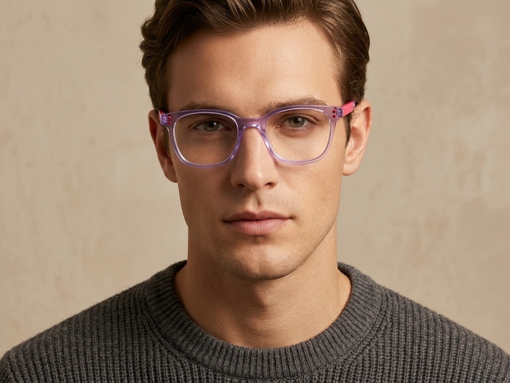 BS2425-1509_Purple_Rectangular_Acetate_Glasses_corner-tryon_male