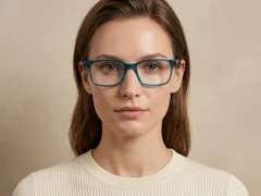 BS2425-1522_Blue_Rectangular_Acetate_Glasses_corner-tryon_female