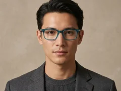 BS2425-1522_Blue_Rectangular_Acetate_Glasses_corner-tryon_male