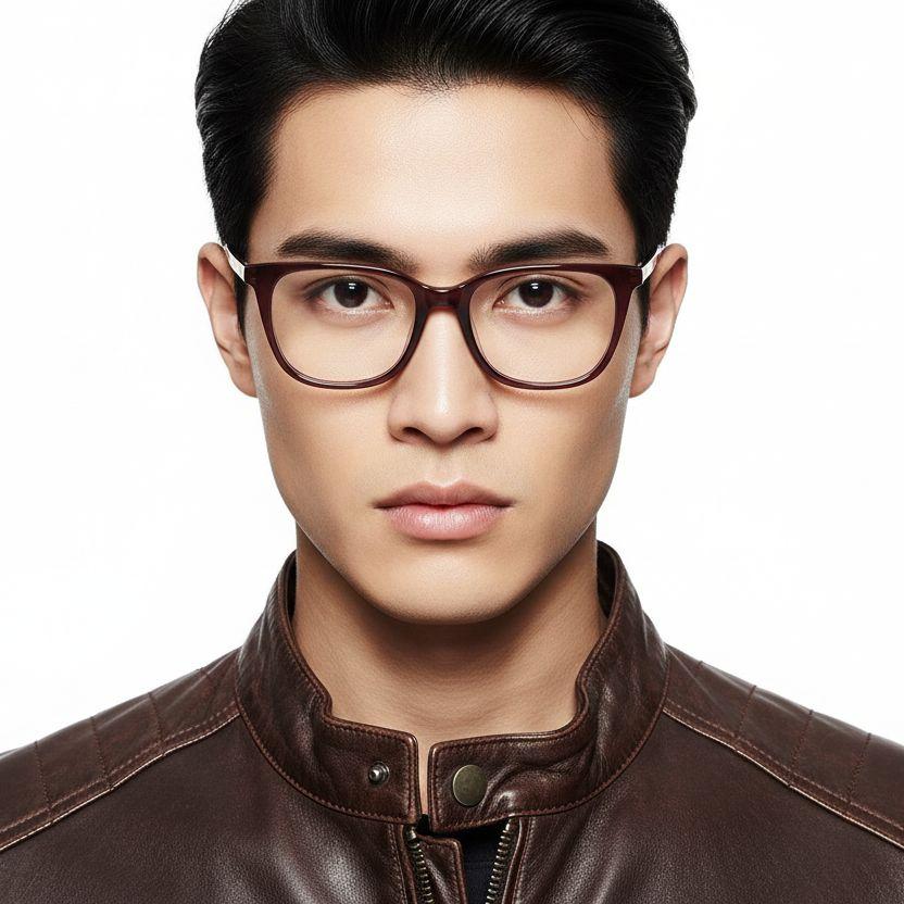 bs2425-1537_brown_rectangular_acetate_glasses_model