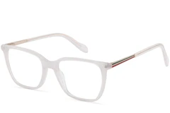 Verres rectangulaires en acétate transparent #BS2425-1540