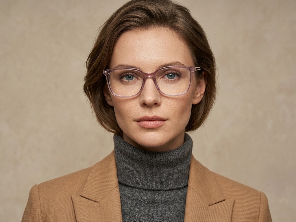 BS2425-1541_Pink_Rectangular_Acetate_Glasses_corner-tryon_female