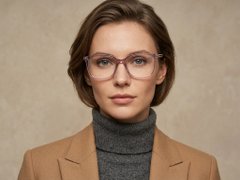 BS2425-1541_Pink_Rectangular_Acetate_Glasses_corner-tryon_female
