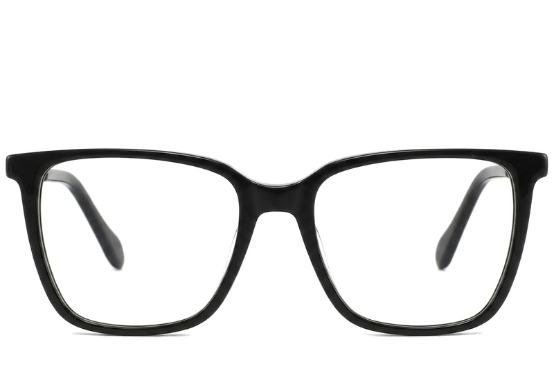 BS2425-1545_Black_Rectangular_Acetate_Glasses_corner-front
