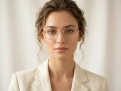 BS2425-1558_Golden_Oval_Metal_glasses-tryon_female