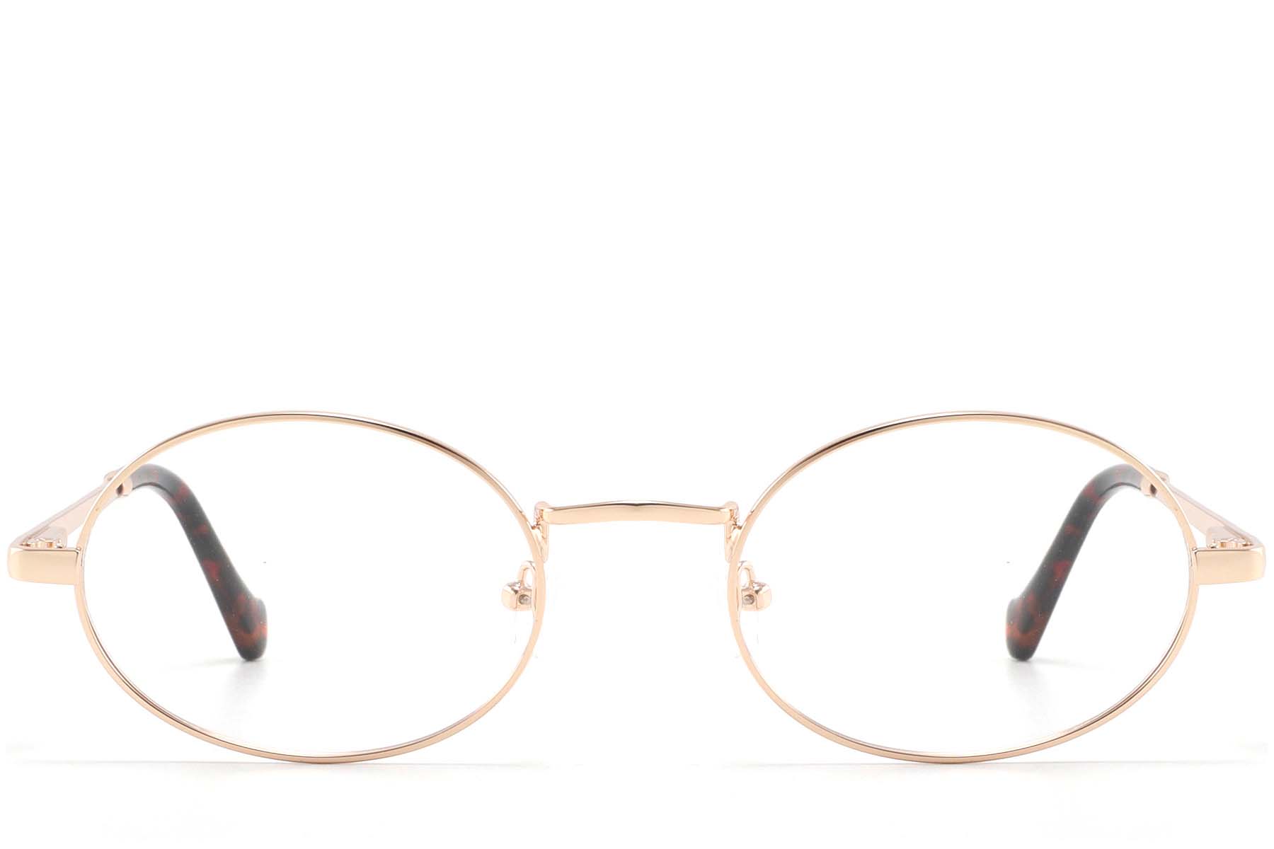 BS2425-1558_Golden_Oval_Metal_glasses_front