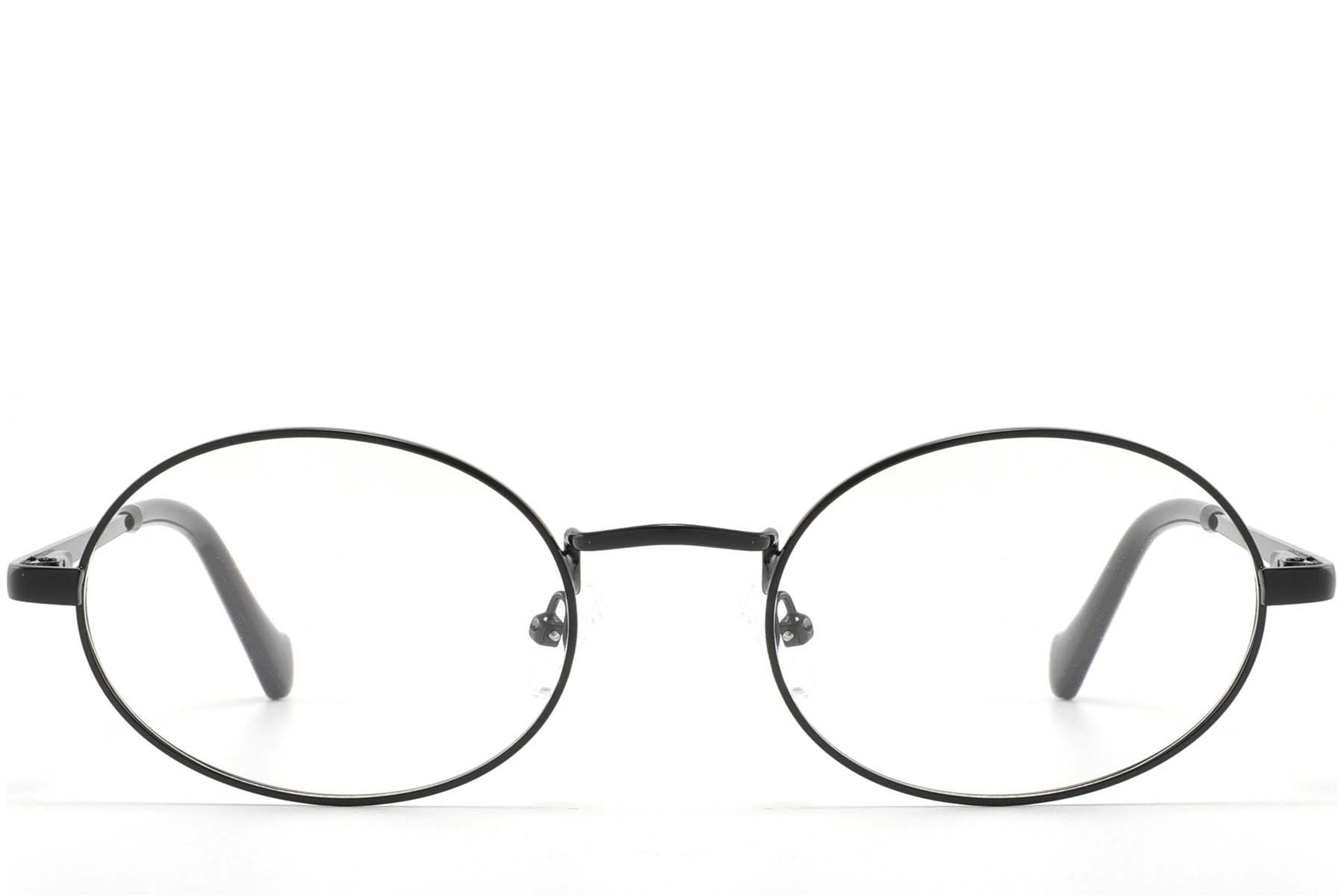 BS2425-1559_Black_Oval_Metal_glasses_front