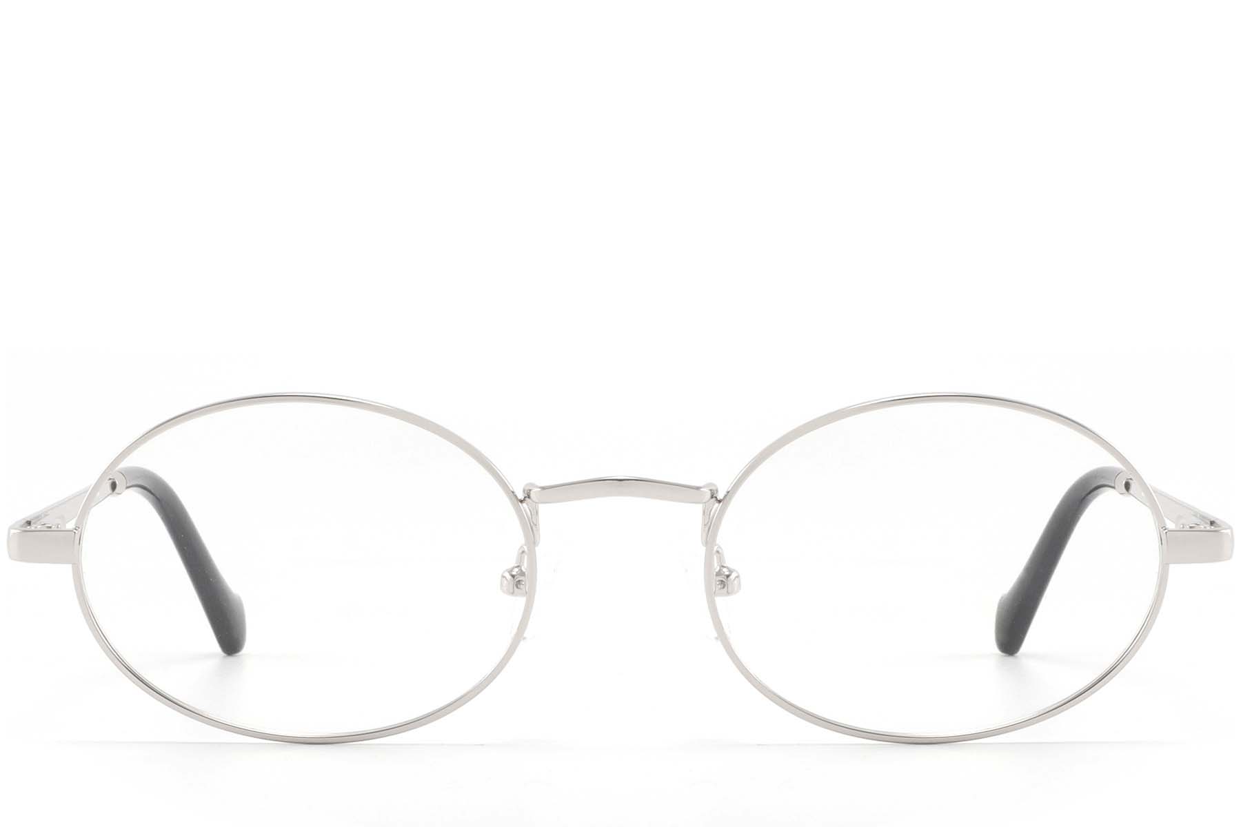 BS2425-1560_Silver_Oval_Metal_glasses_front