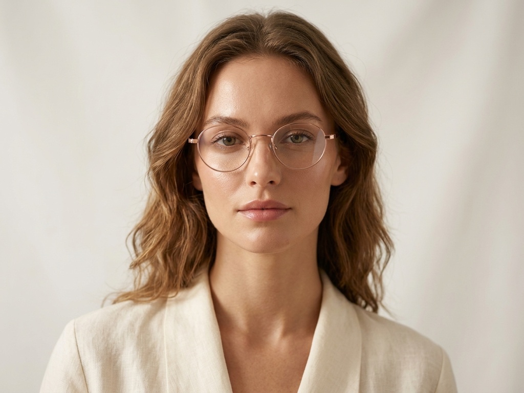 BS2425-1561_Golden_Oval_Metal_glasses-tryon_female