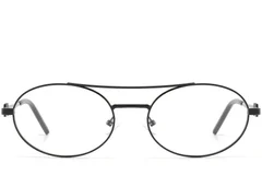 BS2425-1563_Black_Aviator_Metal_glasses_front