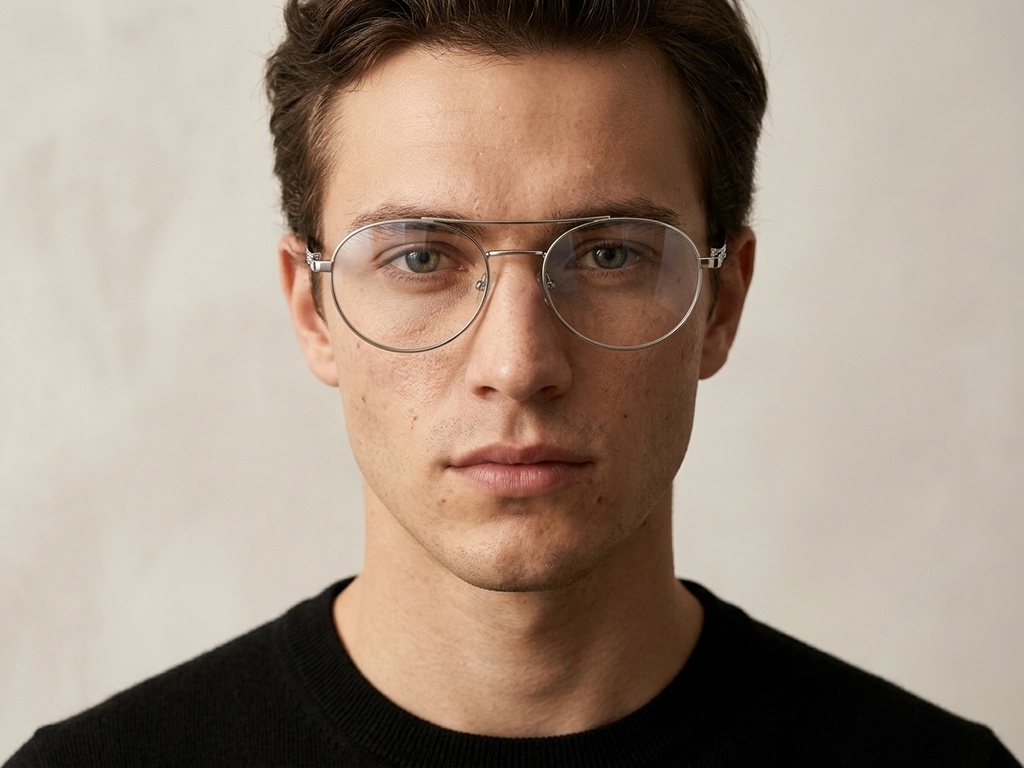 BS2425-1564_Silver_Aviator_Metal_glasses-tryon_male