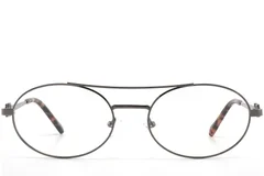 BS2425-1565_Black_Aviator_Metal_glasses_front