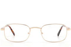 BS2425-1566_Golden_Rectangular_Metal_glasses_front
