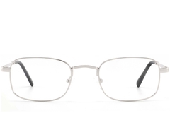 BS2425-1568_Silver_Rectangular_Metal_glasses_front