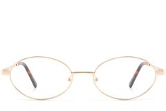 BS2425-1570_Golden_Oval_Metal_glasses_front