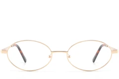 BS2425-1570_Golden_Oval_Metal_glasses_front