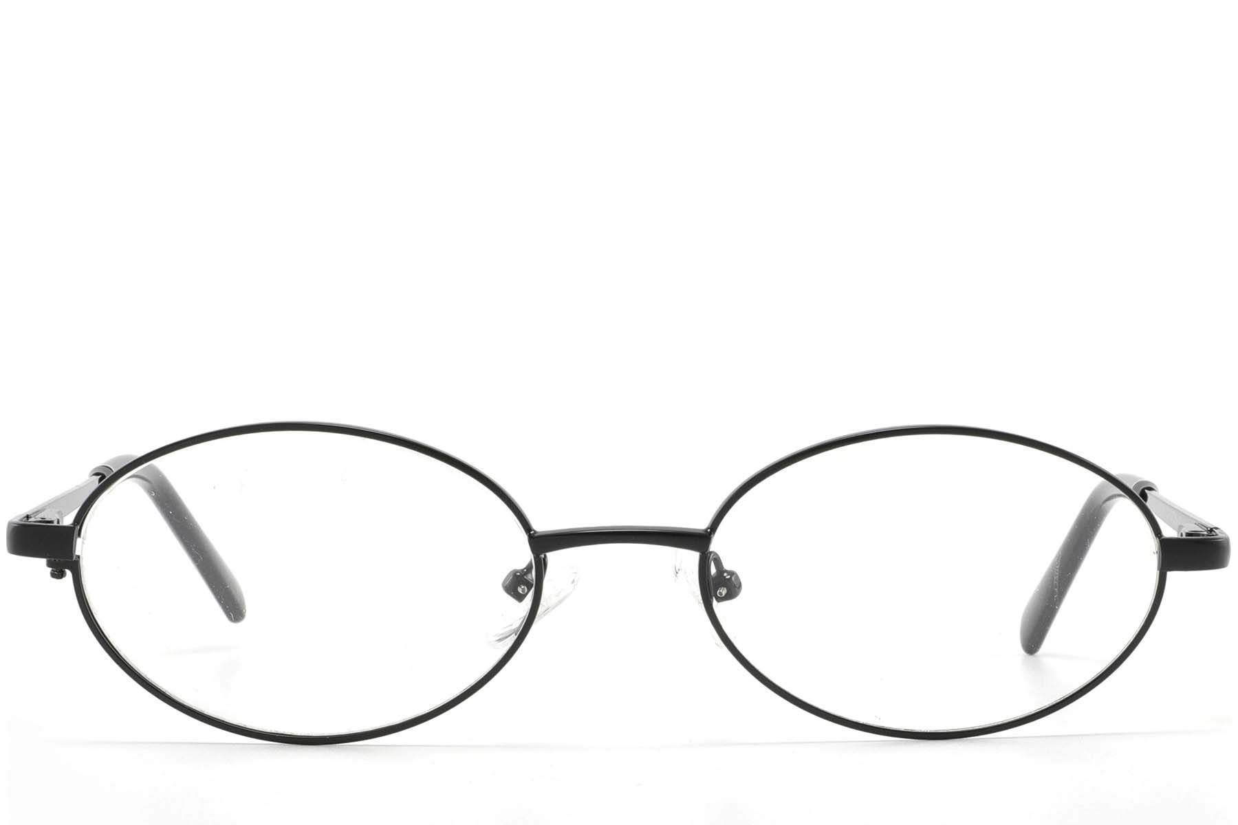 BS2425-1571_Black_Oval_Metal_glasses_front