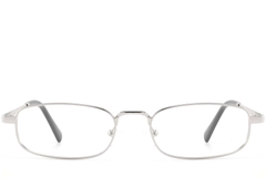 BS2425-1576_Silver_Rectangular_Metal_glasses_front