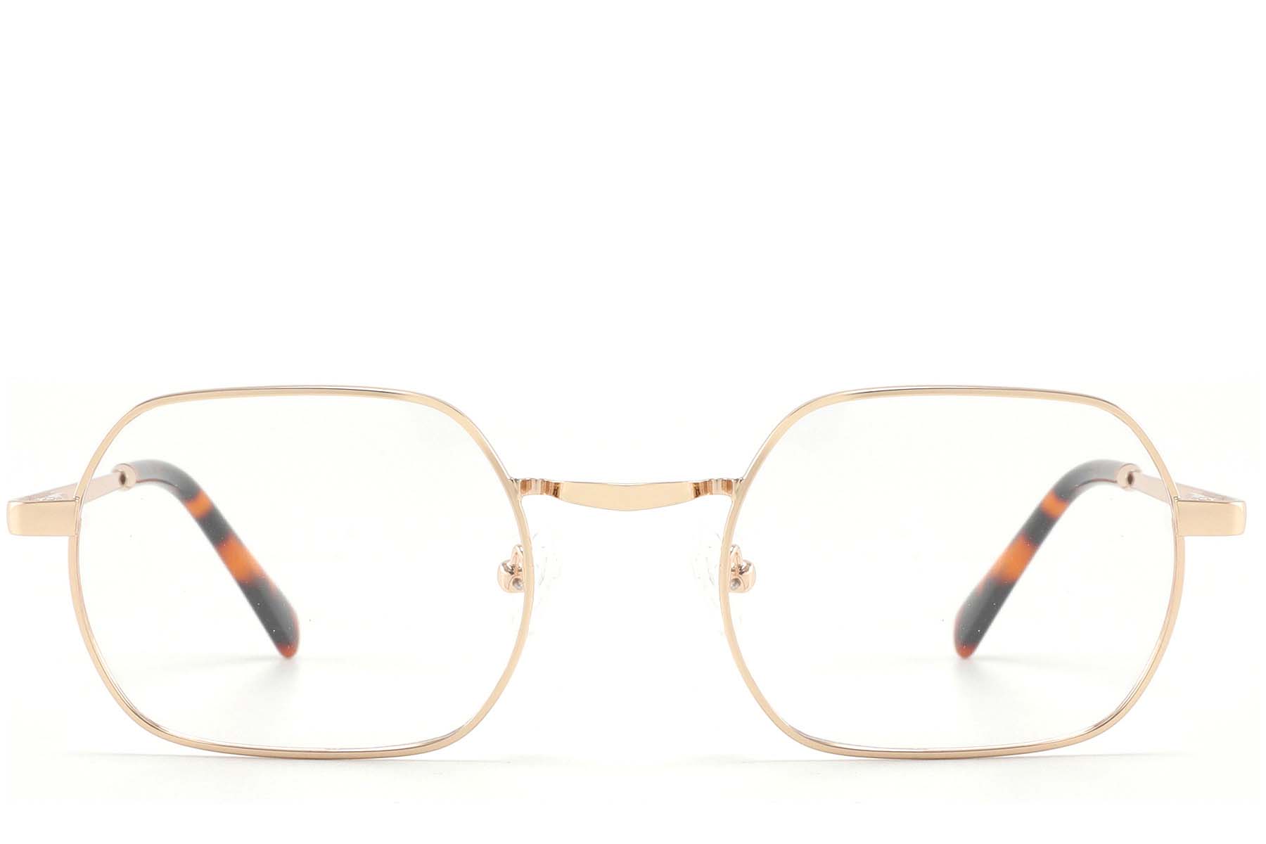 BS2425-1578_Golden_Geometric_Metal_glasses_front