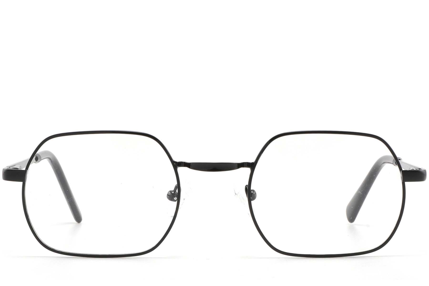 BS2425-1579_Black_Geometric_Metal_glasses_front