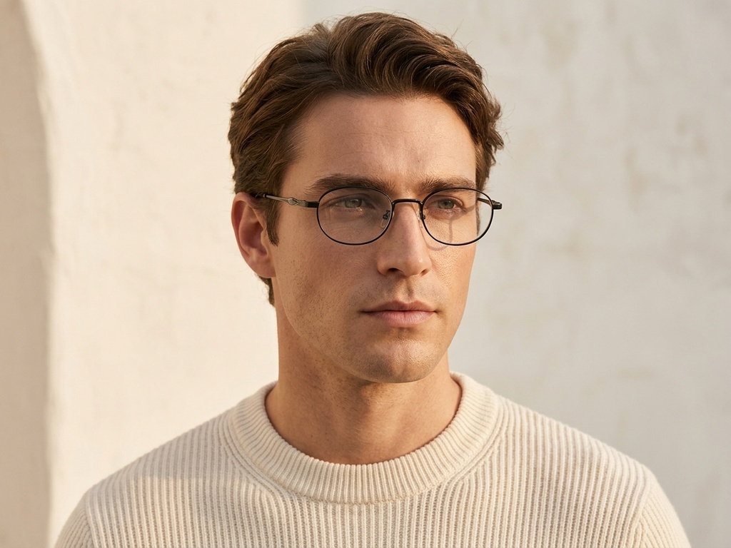BS2425-1583_Black_Oval_Metal_glasses-tryon_male