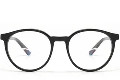 BS2425-1590_Black_Round_Acetate_glasses_front