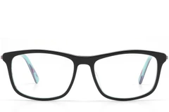 BS2425-1603_Black_Rectangular_Acetate_glasses_front
