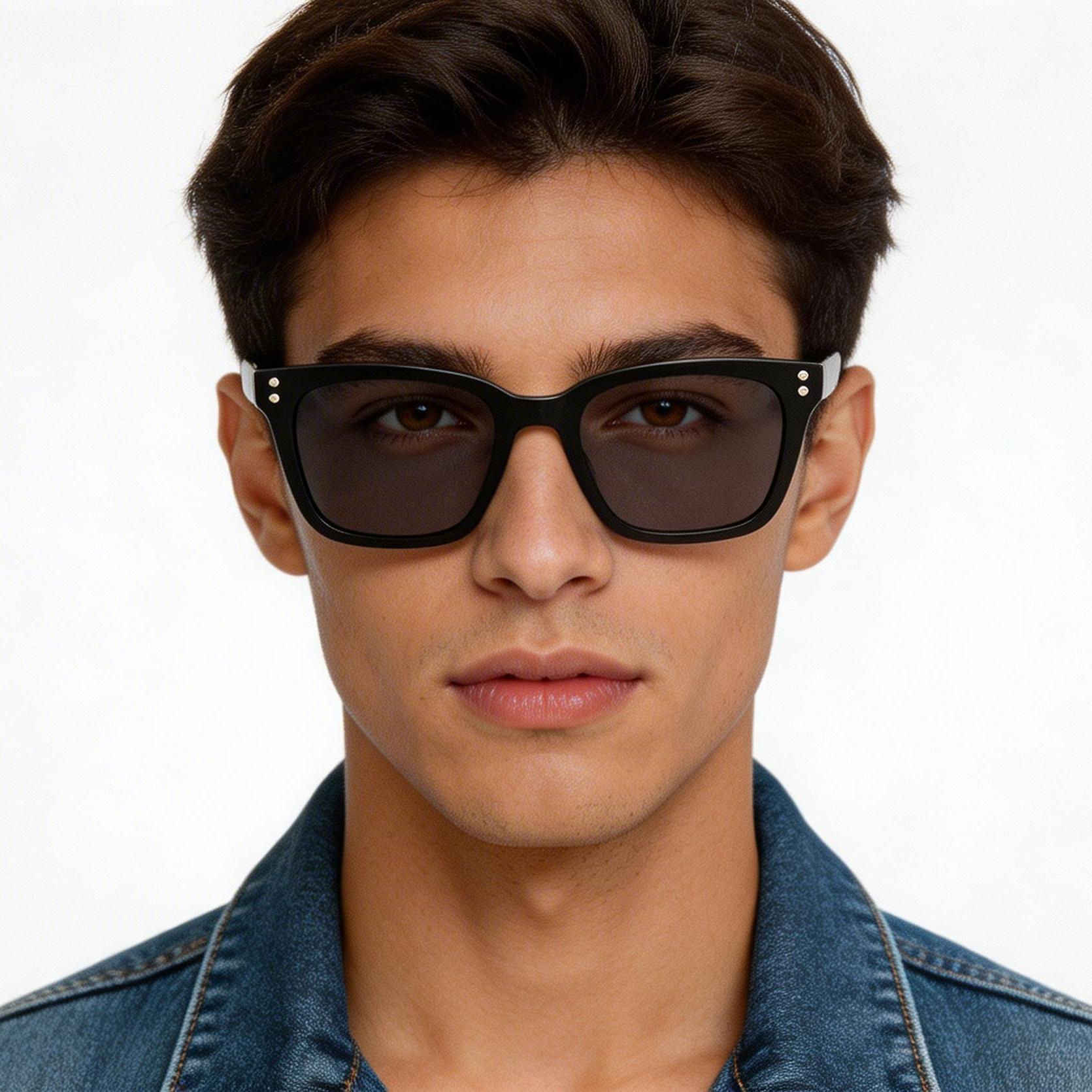 bs2425-1609_black_rectangular_acetate_sunglasses_model