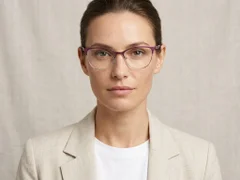 Semi-rimless Purple Metal Glasses #BS2425-1621