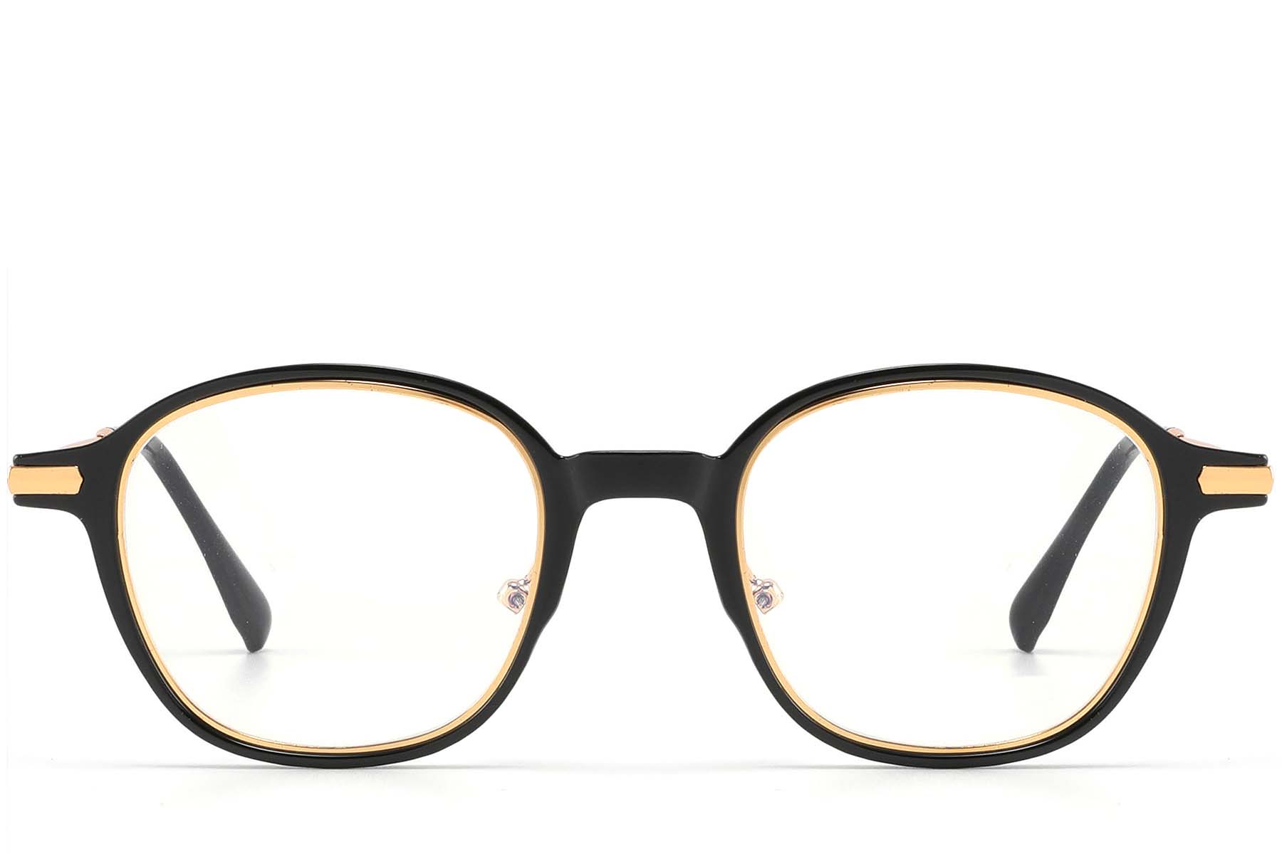 BS2425-1623_Black_Oval_TR90_glasses_front