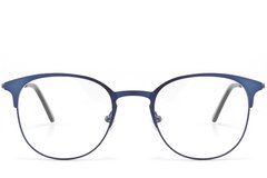 BS2425-1626_Blue_Semi-rimless_Metal_glasses_front