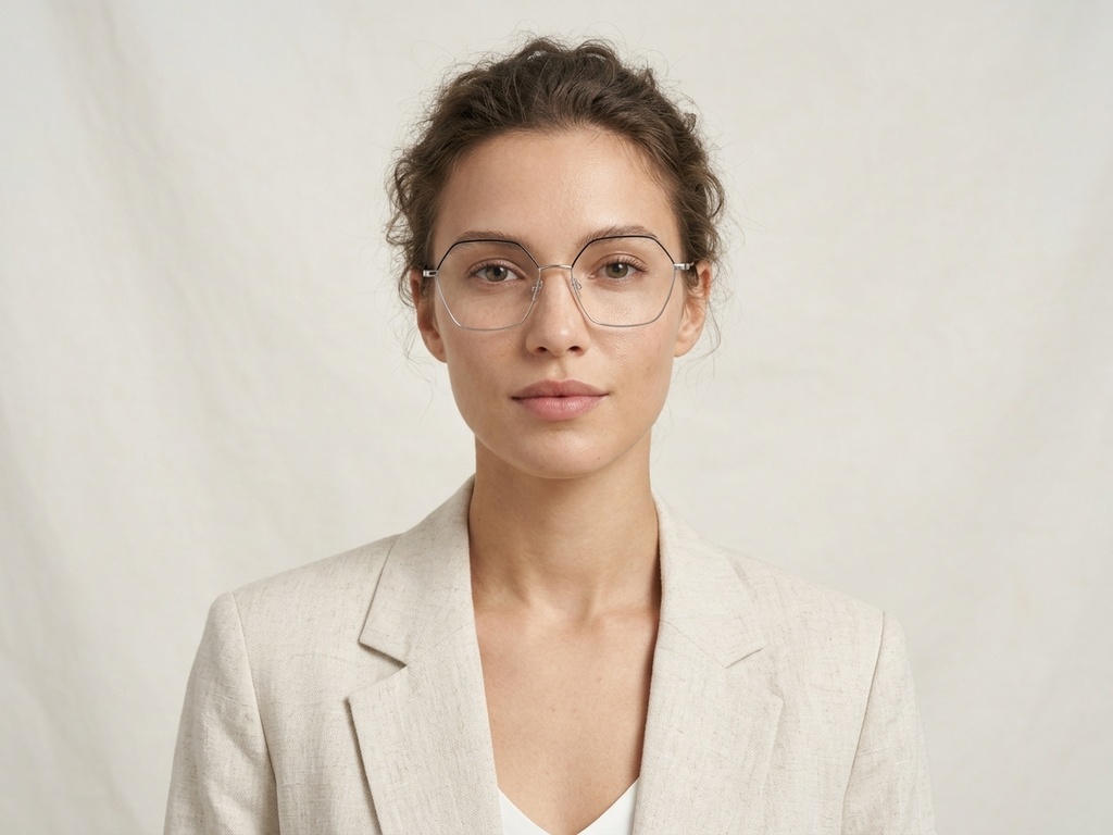 Geometric Silver Metal Glasses #BS2425-1629