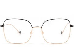BS2425-1630_Golden_Rectangular_Metal_glasses_front