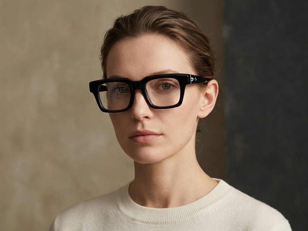 BS2425-1645_Black_Rectangular_Acetate_Glasses-tryon_female