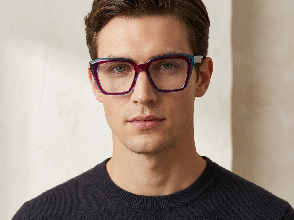 BS2425-1656_Red_Rectangular_Acetate_Glasses-tryon_male