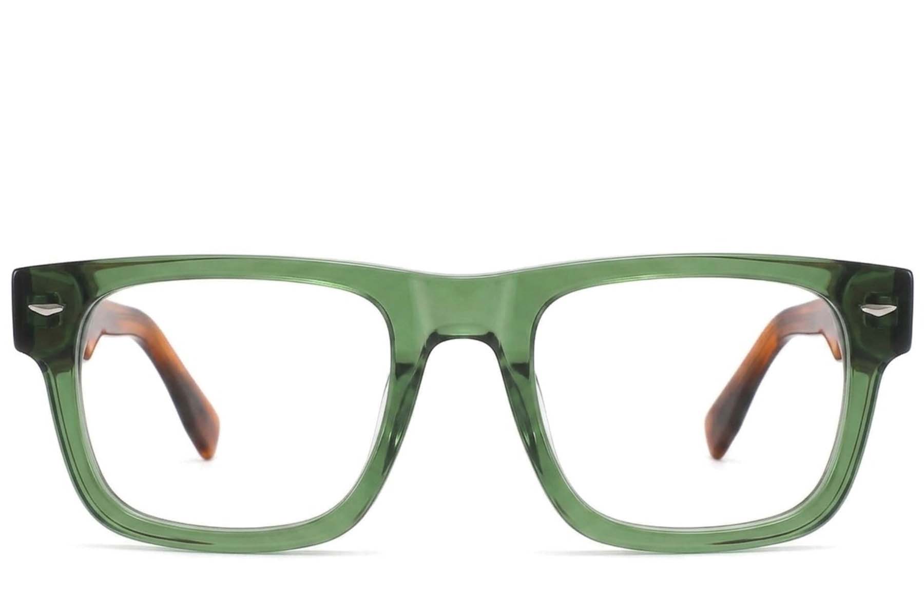 BS2425-1659_Green_Rectangular_Acetate_Glasses-front