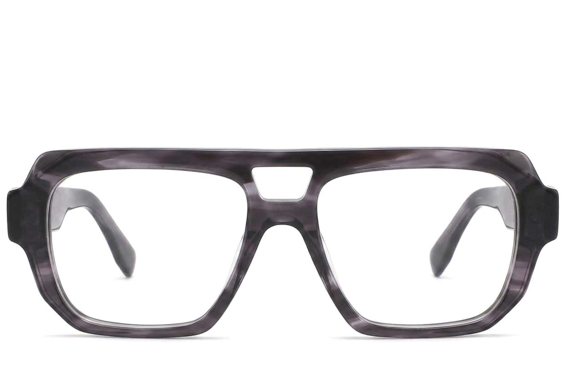 BS2425-1664_Grey_Aviator_Acetate_Glasses-front