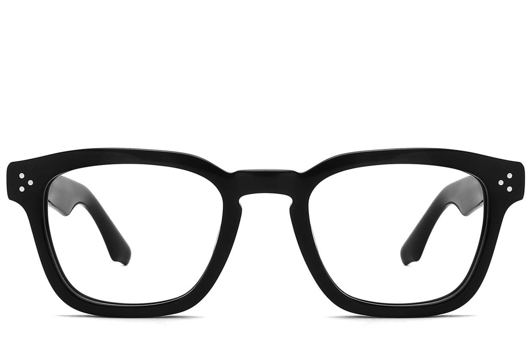 BS2425-1672_Black_Rectangular_Acetate_Glasses_front