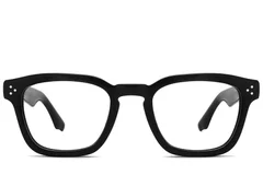 BS2425-1672_Black_Rectangular_Acetate_Glasses_front