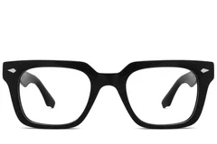 BS2425-1677_Black_Rectangular_Acetate_Glasses_front