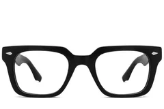BS2425-1677_Black_Rectangular_Acetate_Glasses_front